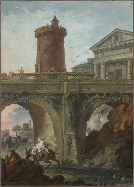 Paysage avec architecture et figures_0
