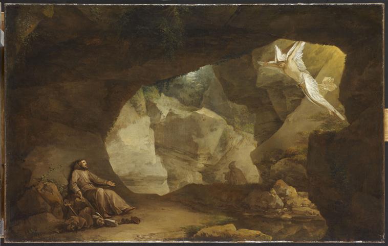 Paysage avec la stigmatisation de saint François_0
