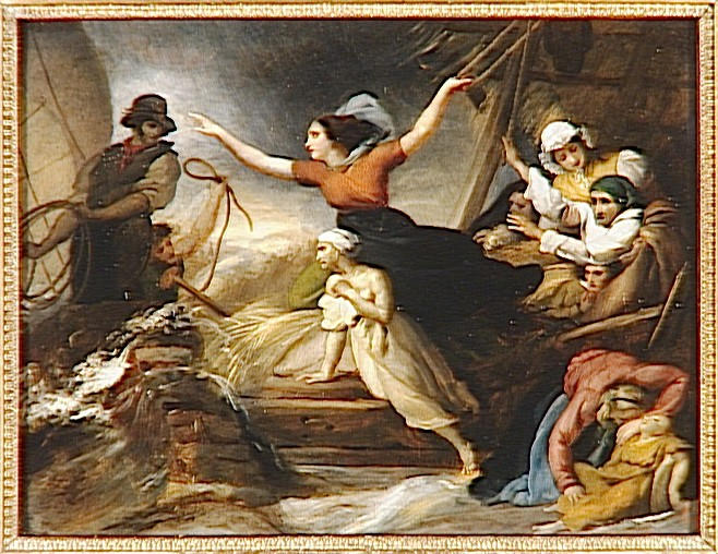 Le sauvetage ; scène d'inondation_0