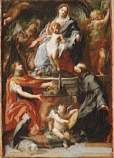 La Vierge à l'Enfant avec saint Guy et saint François_0