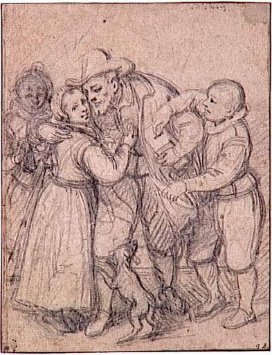 Homme âgé avec une escarcelle_0