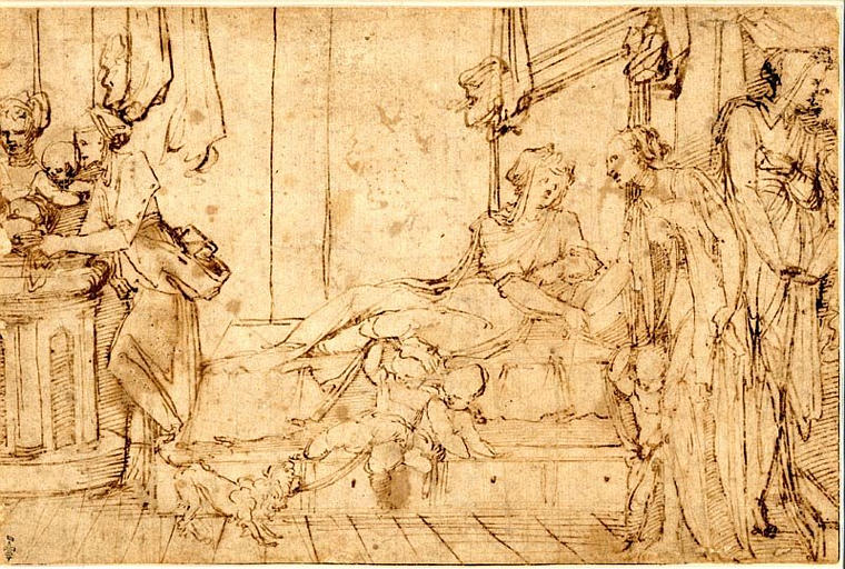 La naissance de la Vierge, Baccio Bandinelli, 1518 vers