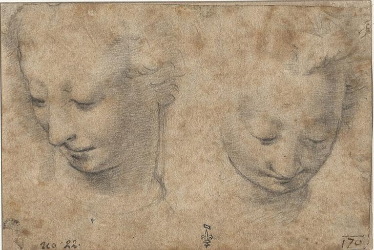 DEUX ETUDES POUR TETE, Francesco Morandini, 1544-1579