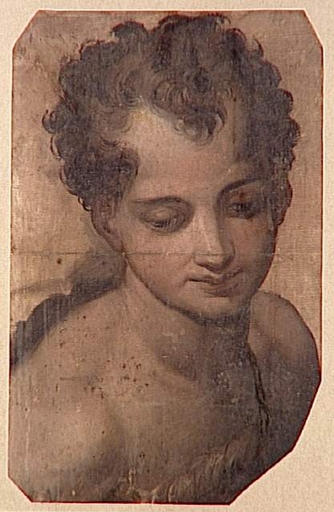Saint Jean-Baptiste jeune, vu en buste, de trois-quarts vers la droite_0