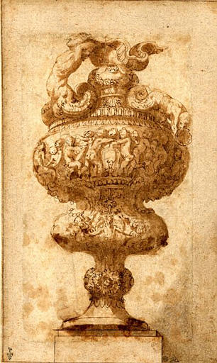 Aiguière à l'anse de triton et à la panse ornée de jeux d'enfants_0