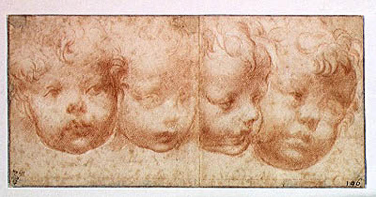 Quatre têtes d'enfant_0