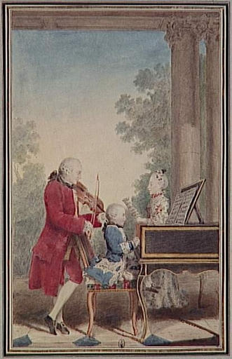 Mozart enfant, son père et sa soeur_0