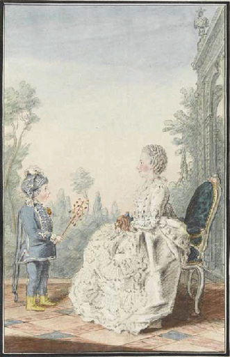 Mme de La Haye, fermière générale et son fils_0