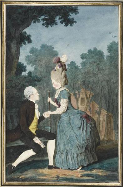 Mr le comte de La Porte et Mlle sa fille_0