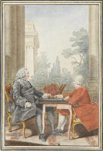 Mr Barot, secrétaire du Sceau, et Mr de Monticourt, commendant des hoctons qui servaient de gardes au garde des Sceaux_0