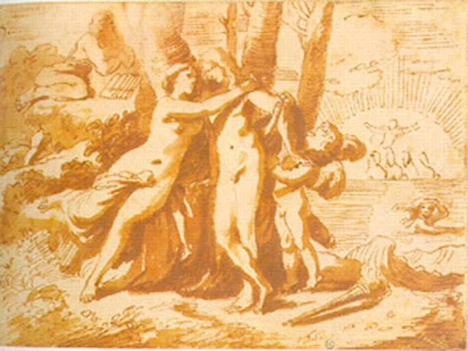 Acis et Galatée (recto) ; Deux têtes (verso)_0