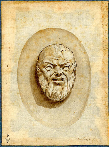 Masque de Silène, d'après l'antique_0