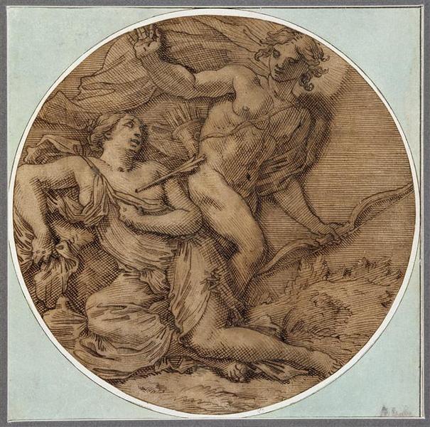 Céphale et Procris, Michel Dorigny, 17e siècle