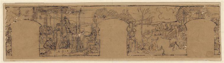 COMPOSITION DECORATIVE ; LE CIDRE ET LA RIVIERE_0