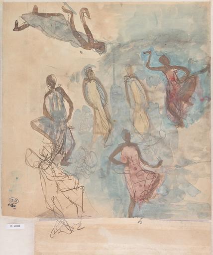 SEPT ETUDES DE DANSEUSES CAMBODGIENNES_0