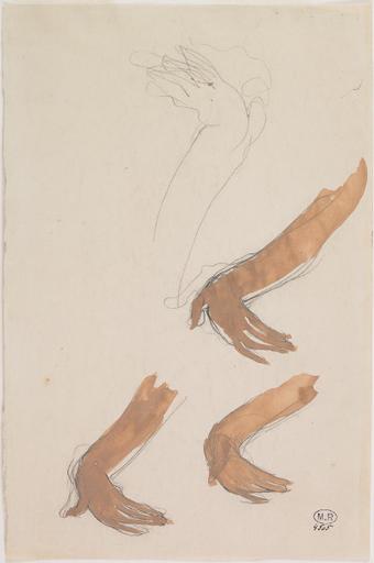 QUATRE ETUDES DE MAINS DE CAMBODGIENNE_0