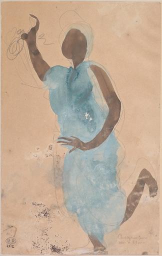 DANSEUSE CAMBODGIENNE DE TROIS-QUARTS VERS LA GAUCHE_0