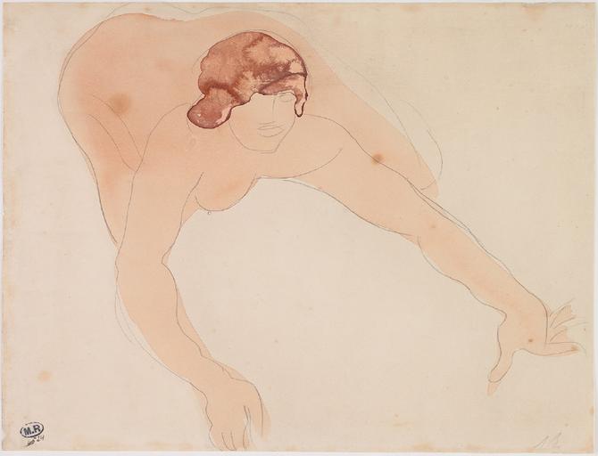 FEMME NUE A QUATRE PATTES ET PRESQUE DE FACE_0