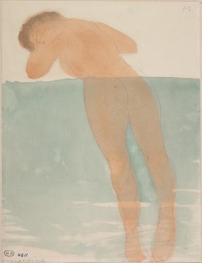 FEMME NUE DE DOS, ALLONGEE SUR LE VENTRE_0