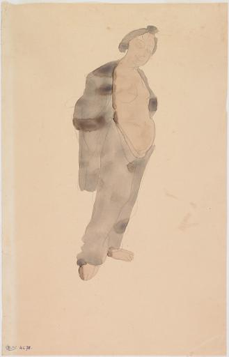 FEMME AU PYJAMA ENTROUVERT_0