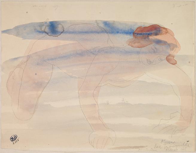 L'AURORE, FEMME NUE A QUATRE PATTES_0