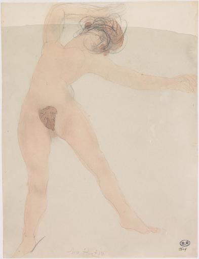 FEMME NUE ALLONGEE ET DE FACE_0