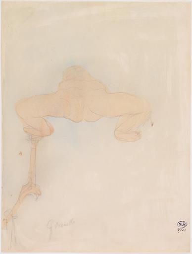 GIROUETTE, FEMME NUE A LA RENVERSE, DE FACE, ET JAMBES ECARTEES_0