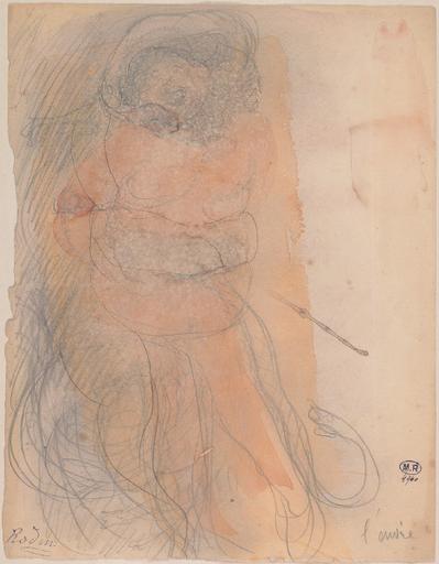 L'ENVIE, FEMME NUE, DEBOUT, ENTOUREE DE SERPENTS_0