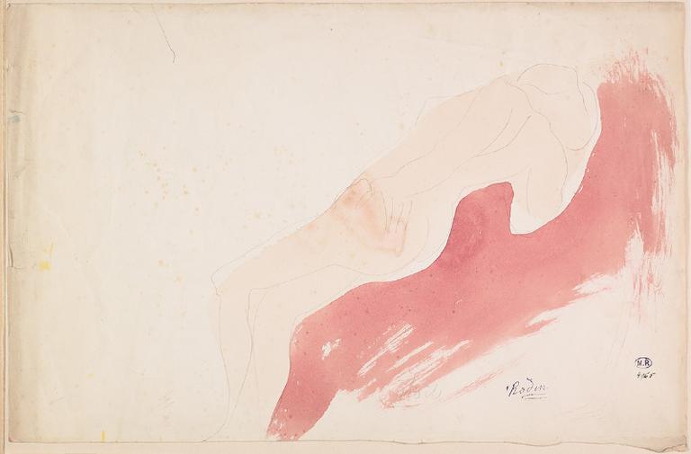 ETOILE, FEMME NUE ALLONGEE SUR LE COTE_0