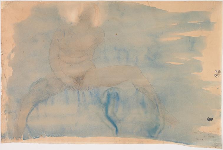 ONDINE, FEMME NUE ASSISE DE FACE ET LES JAMBES ECARTEES_0