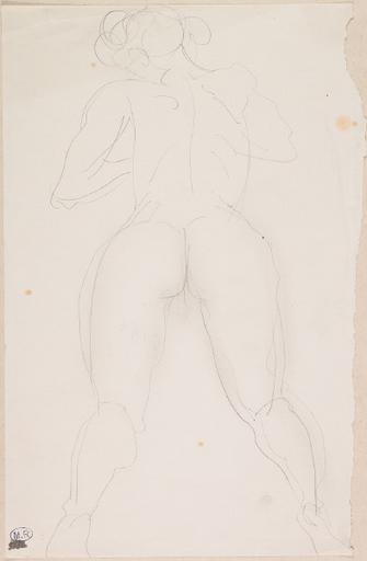 FEMME NUE ALLONGEE SUR LE VENTRE_0