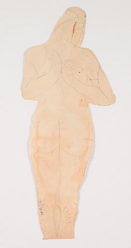 FEMME NUE DE DOS, LES MAINS AUX OMOPLATES_0