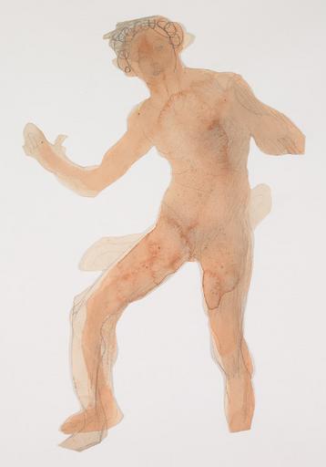 HOMME NU AUX BRAS ET JAMBES ECARTEES_0