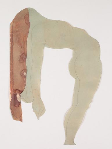 FEMME NUE AUX LONGS CHEVEUX, RENVERSEE EN ARRIERE_0