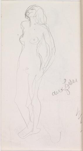 HOMME VETU, AU VERSO FEMME NUE DEBOUT_1