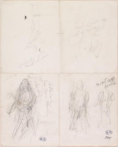 ESQUISSES DIVERSES, VIERGE A L'ENFANT ET PLUSIEURS PERSONNAGES_0