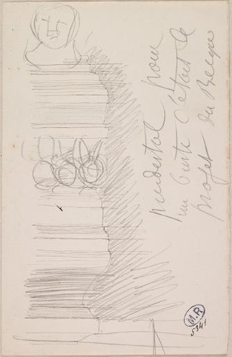 ETUDE DE SOCLE POUR LE MONUMENT HENRI BECQUE_0
