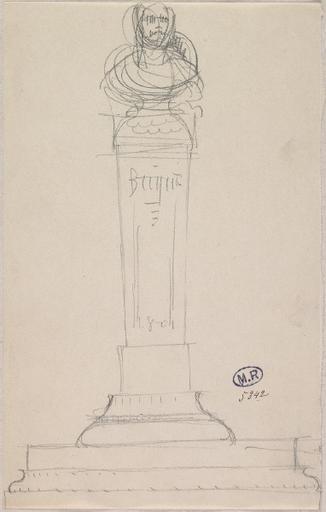 ETUDE DE SOCLE POUR LE MONUMENT HENRI BECQUE_0