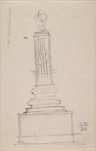 ETUDE DE SOCLE POUR LE MONUMENT HENRI BECQUE_0