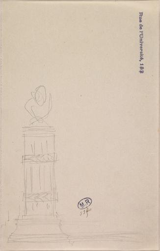 ETUDE DE SOCLE POUR LE MONUMENT HENRI BECQUE_0