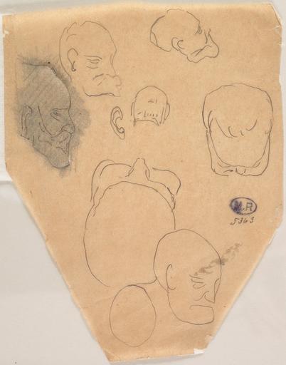 DIVERSES ETUDES DE LA TETE DE VICTOR HUGO SOUS DIFFERENTS ASPECTS_0