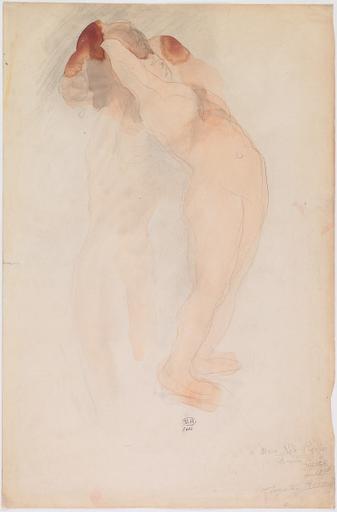 JARDIN DES SUPPLICES.UNE FEMME NUE SOUTENANT L'AUTRE DONT LE BUSTE EST RENVERSE EN ARRIERE_0