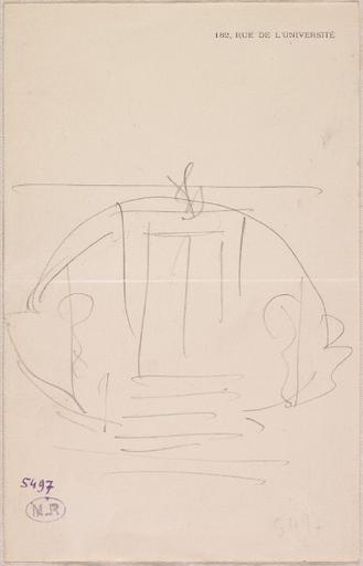 ESQUISSE POUR LA PORTE DE L'ENFER ?, Auguste Rodin, 1908 entre,?,1910 et,?