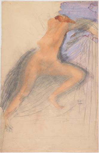 MONTAGNE, FEMME NUE ALLONGEE_0