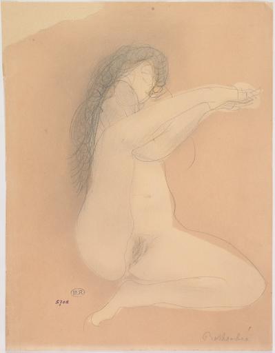 BETHSABEE, FEMME NUE ASSISE, DE FACE, UNE JAMBE HAUTE_0