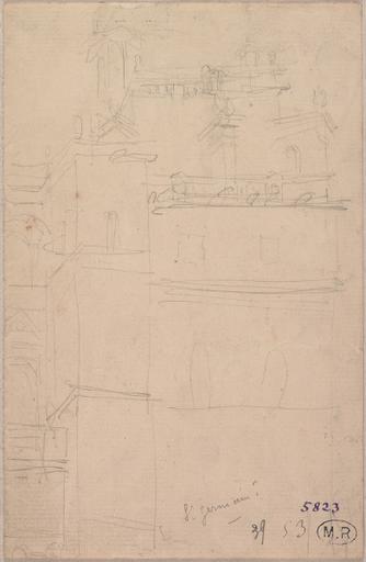 CHATEAU DE ST GERMAIN EN LAYE, AU VERSO DETAILS D'ARCHITECTURE_0