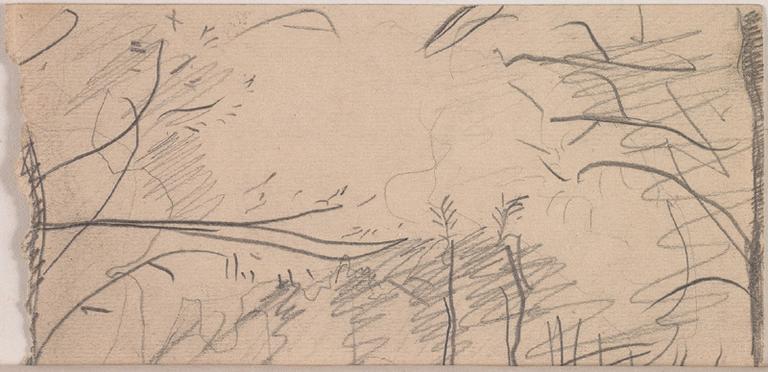 MOULURES, AU VERSO PAYSAGE AVEC DES ARBRES_1