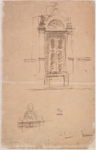 CORNICHE A CHAMBORD, ?, AU VERSO PORTE A FRONTON, FRONTON DU CHATEAU DE CHAMBORD, ?_1