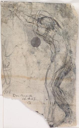 OMBRE, HOMME NU DE PROFIL VERS LA DROITE, LES BRAS TENDUS EN AVANT_1