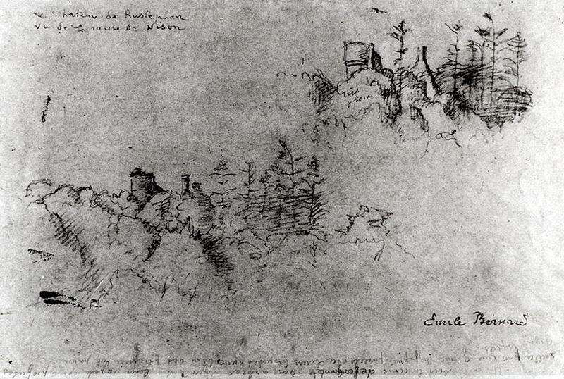LE CHATEAU DE RUSTEPHAN VU DE LA ROUTE DE NIZON_0